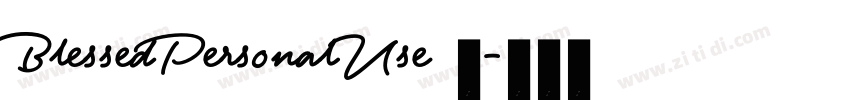 BlessedPersonalUse 常字体转换